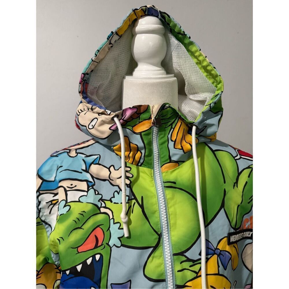 Members only x Nickelodeon Rugrats all over windbreaker jacket L - Picture 7 of 10